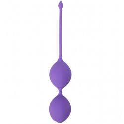 Фиолетовые вагинальные шарики SEE YOU IN BLOOM DUO BALLS 36MM